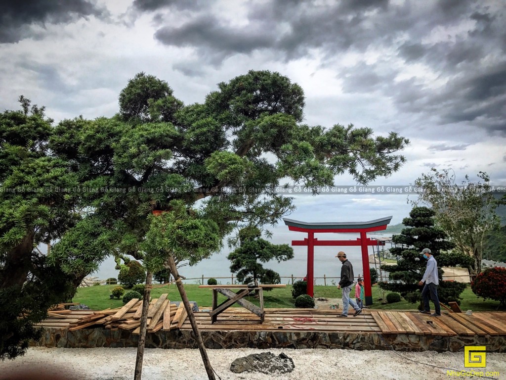 Kiến trúc gỗ Vườn Nhật bản Vinpearl Land Nha Trang