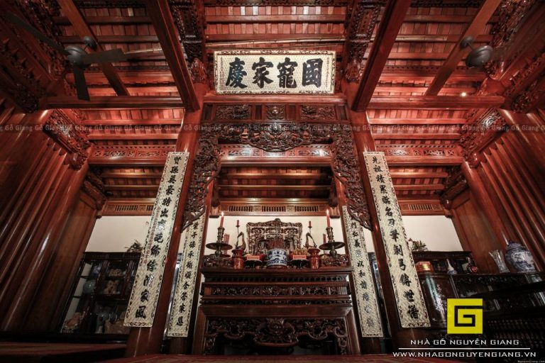 Kiến trúc nhà gỗ cổ truyền Gỗ Giang