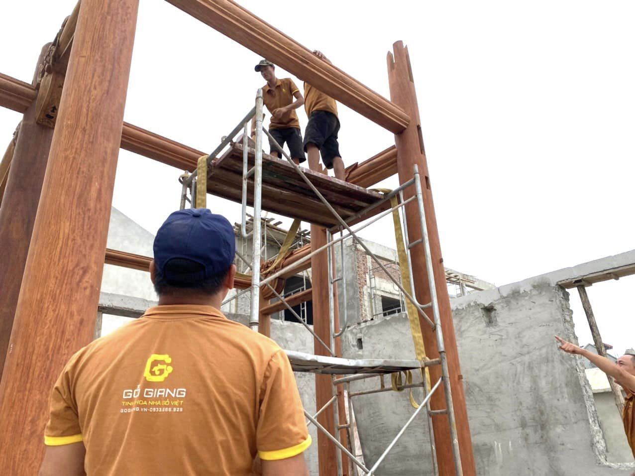 Quá trình lắp - dựng Nhà Thờ 3 Gian 2 Dĩ tại Thanh Hóa - Gỗ Giang