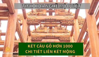 CHIÊM NGƯỠNG BỘ KHUNG NGÔI NHÀ TRIỆU ĐÔ | GỖ GÕ ĐỎ PACHY |