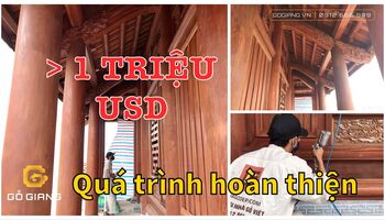 QUÁ TRÌNH HOÀN THIỆN NGÔI NHÀ GỖ LIM LÀO LỚN NHẤT ĐAN PHƯỢNG