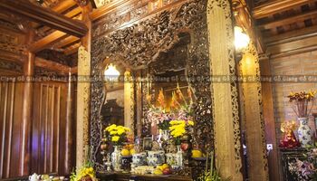 NỘI THẤT PHÒNG THỜ | NHÀ 3 GIAN TRONG PHỐ | GỖ LIM LÀO | BẠCH MAI, HN.