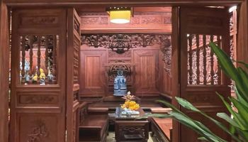 KHÔNG GIAN THỜ CÚNG GIA TIÊN TRONG MỘT CĂN BIỆT THỰ | VĨNH PHÚC | LIM LÀO.