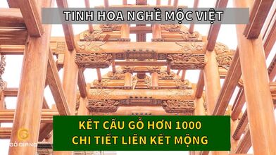 CHIÊM NGƯỠNG BỘ KHUNG NGÔI NHÀ TRIỆU ĐÔ | GỖ GÕ ĐỎ PACHY |