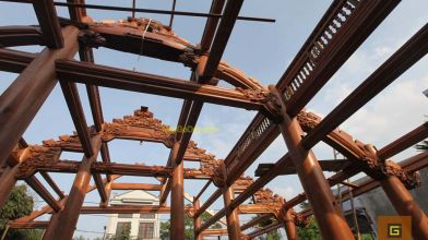 Làm nhà gỗ ( Nha go )  : Quá trình thi công lắp dựng ( wooden house )