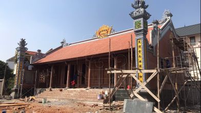 Thi công nhà gỗ 5 gian đẹp tại Hải Dương