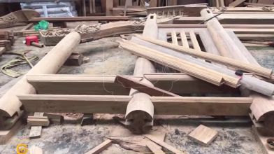 Kết cấu một bộ vì nhà gỗ kẻ truyền