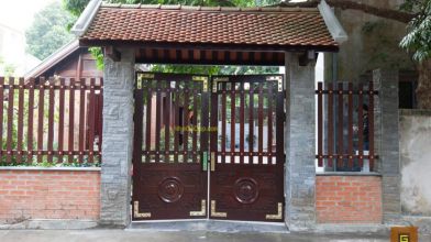 Những mẫu cổng gỗ đẹp