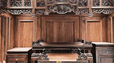 Một không gian thờ gia tiên nhỏ - Gỗ Giang