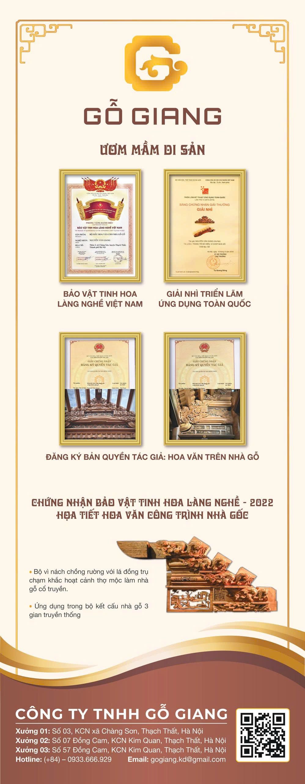 Gỗ Giang kiến trúc gỗ truyền thống